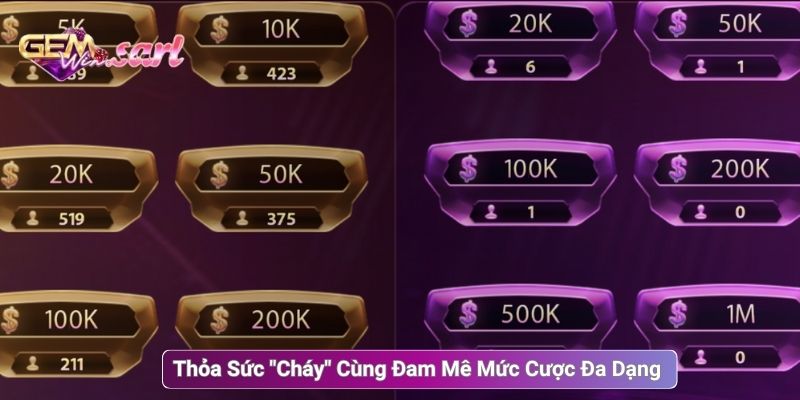 Thỏa Sức "Cháy" Cùng Đam Mê Mức Cược Đa Dạng 